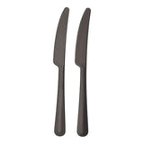 Mehrweg Messer, Bio-PP, extra stabil, 19,7 cm 1 Karton (20 Packungen × 10 Stück), Schwarz