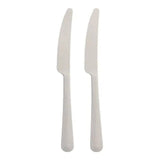 Mehrweg Messer, Bio-PP, extra stabil, 19,7 cm 1 Karton (20 Packungen × 10 Stück), Weiß