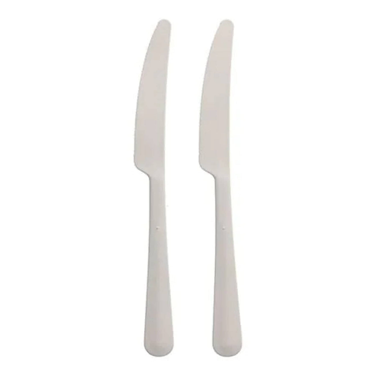 Mehrweg Messer in Spender, Bio-PP, extra stabil 1 Karton (6 Packungen × 200 Stück), Weiß
