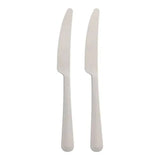 Mehrweg Messer in Spender, Bio-PP, extra stabil 1 Karton (6 Packungen × 200 Stück), Weiß