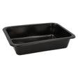Menüschalen Mehrweg, Kunststoff, schwarz 1 Karton (20 Packungen × 20 Stück), ungeteilt