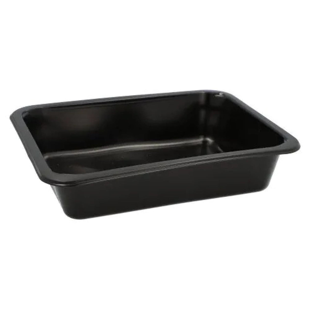 Menüschalen Mehrweg, Kunststoff, schwarz 1 Karton (20 Packungen × 20 Stück), ungeteilt