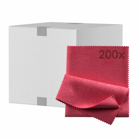 Mopptex Mikrofaser PU-Tuch, 35 x 40 cm 1 Karton = 200 Stück, rot
