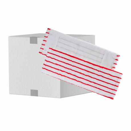 Mopptex Mikrofasermopp PREMIUM Softborste rot gestreift 1 Karton = 50 Stück, Breite: 50