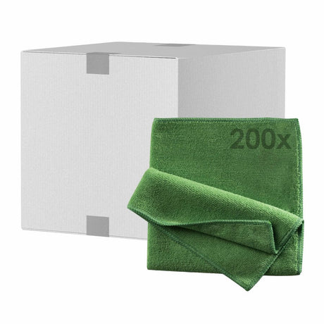 Mopptex Mikrofasertuch BASIC Professional, 40 x 40 cm 1 Karton = 200 Stück, grün