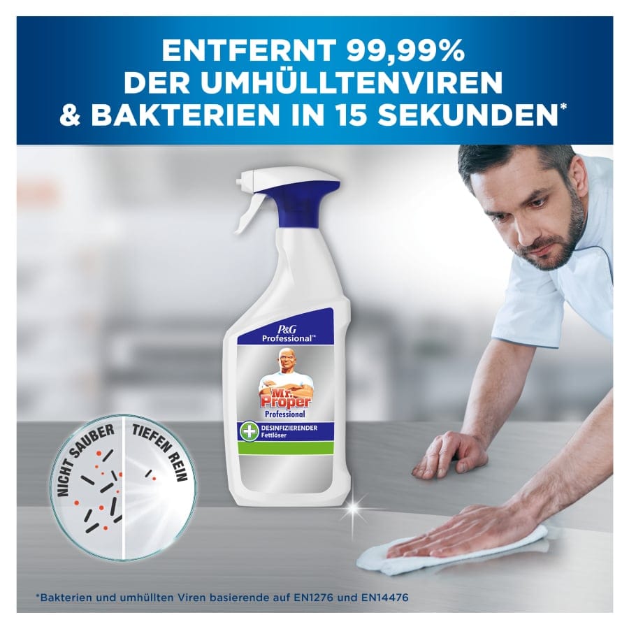 Mr. Proper Professional 2in1 Fettlöser, desinfizierend