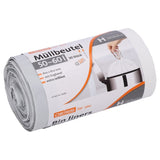 DEISS FOR YOU Müllbeutel 50-60 L mit grauem Zugband aus HDPE 1 Rolle = 30 Stück