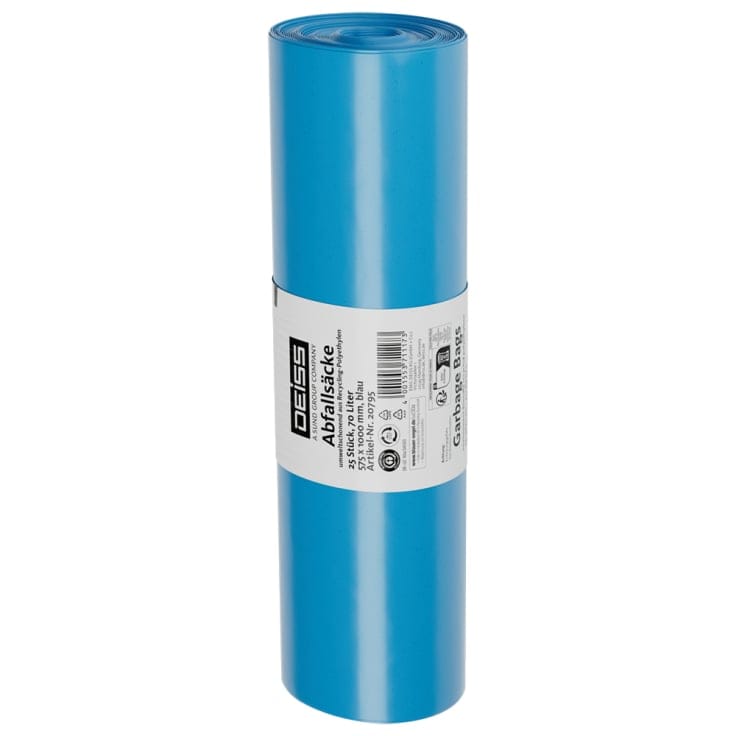 DEISS RE:SOURCE® Müllbeutel aus LDPE 70 Liter, blau