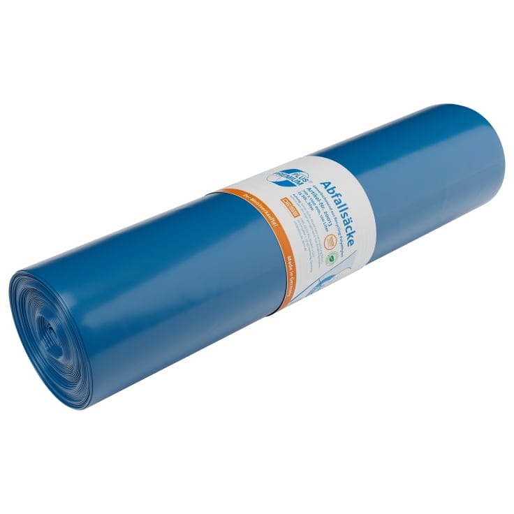 DEISS PREMIUM PLUS Müllsack 120L blau „Meistverkaufte“ Typ 70 1 Rolle = 25 Saecke