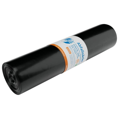 DEISS PREMIUM PLUS Müllsack 120L schwarz „Meistverkaufte“ Typ 70 1 Karton = 10 Rollen á 250 Saecke