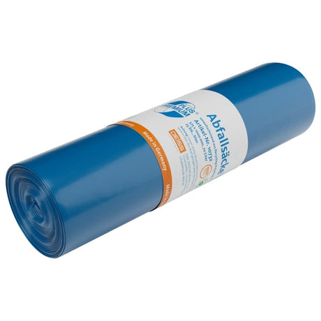 DEISS PREMIUM PLUS Müllsack 70L blau „Einsteiger“ Typ 60 1 Karton = 10 Rollen á 25 Stück