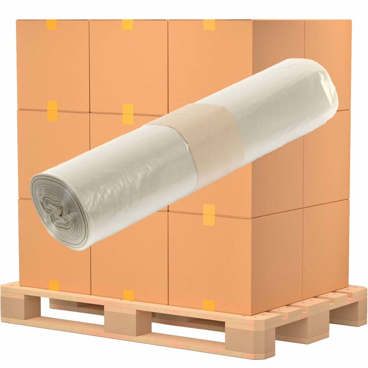 Müllsäcke 120 l, natur-transparent, Typ 60 extra 64 Kartons = 640 Rollen á 16000 Saecke