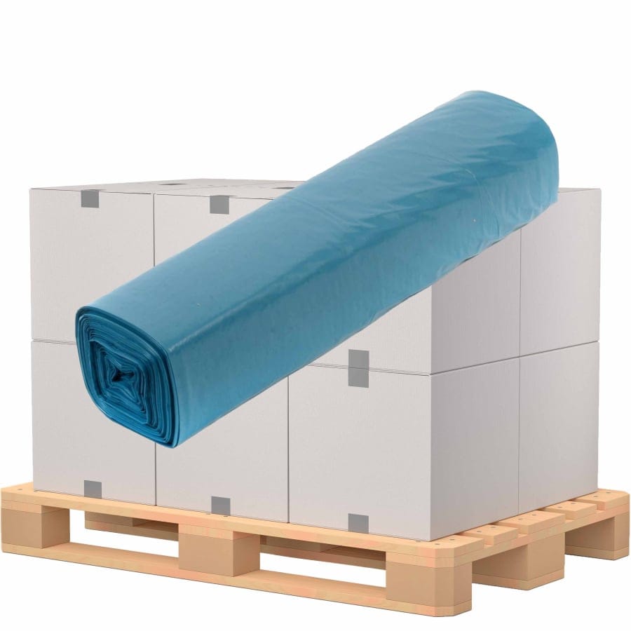 Müllsäcke 120 Liter, blau, Typ 70 24 Kartons = 240 Rollen á 6000 Saecke