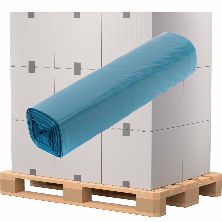 Müllsäcke 120 Liter, blau, Typ 70 48 Kartons = 480 Rollen á 12000 Saecke