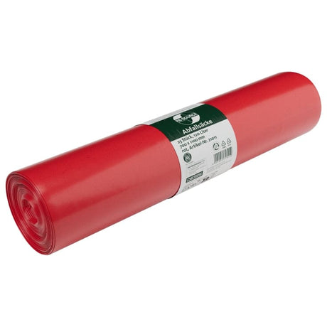 DEISS BLAUER ENGEL Müllsack 120 Liter rot, Typ 60 1 Rolle = 25 Stück