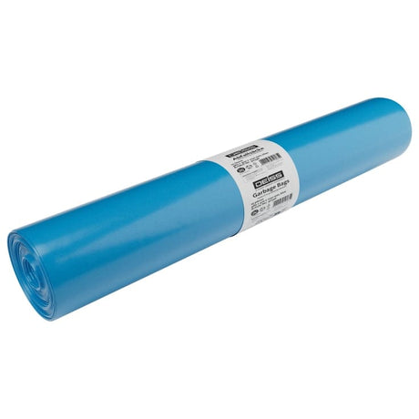 DEISS LDPE große Müllsäcke 200 Liter blau, Seitenfalte, Typ 100 1 Karton = 10 Rollen á 10 Stück á 100 Stück