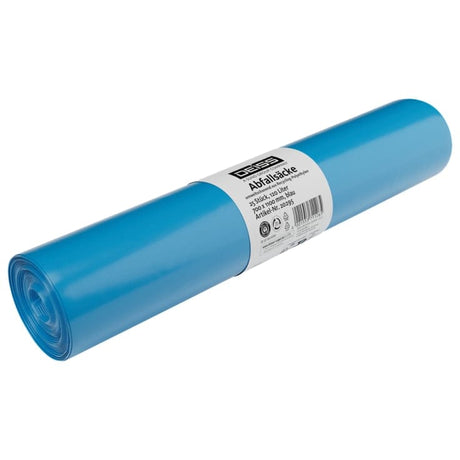 Deiss Müllsäcke 120 Liter, Typ 60, aus LDPE, blau 1 Rolle = 25 Stück