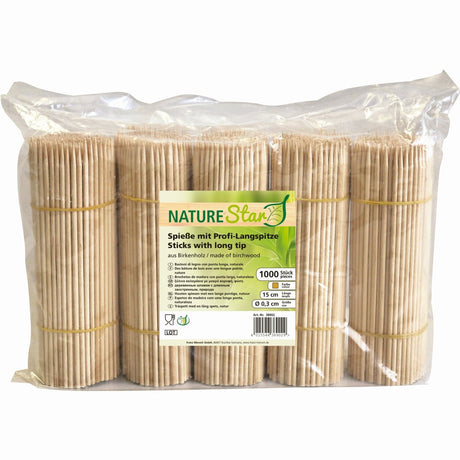 NATURESTAR® Bio Holz-Spieße mit Profi-Langspitze