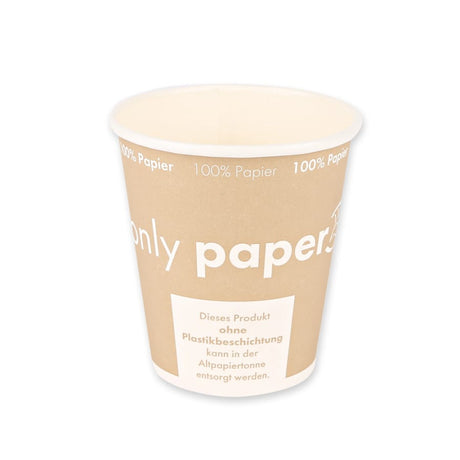 NATURESTAR® Bio Kaffeebecher Only Paper, Ø 8 cm 1 Packung (50 Stück × 200 ml)