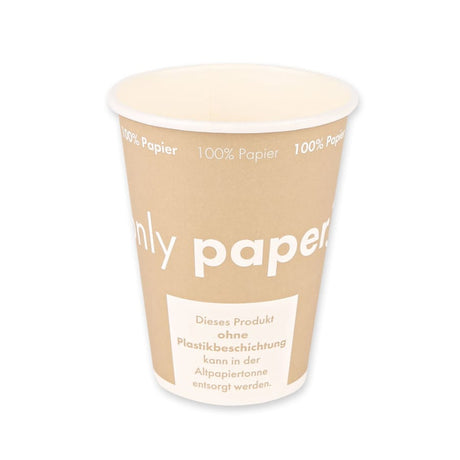 NATURESTAR® Bio Kaffeebecher Only Paper, Ø 8 cm 1 Packung (50 Stück × 300 ml)