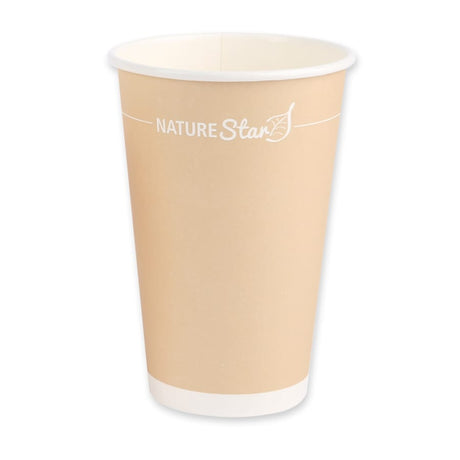 NATURESTAR® Bio Kaffeebecher Only Paper, Ø 9 cm 1 Packung (50 Stück × 250 ml)