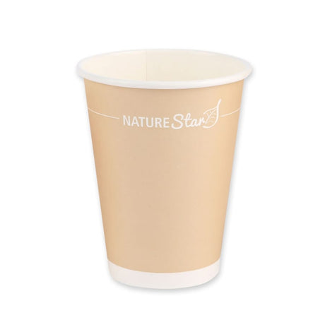 NATURESTAR® Bio Kaffeebecher Only Paper, Ø 9 cm 1 Packung (50 Stück × 400 ml)