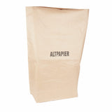 NATURESTAR Bio Müllbeutel, mit Kreuzbodenfalte, 80 Liter Aufdruck „Altpapier“