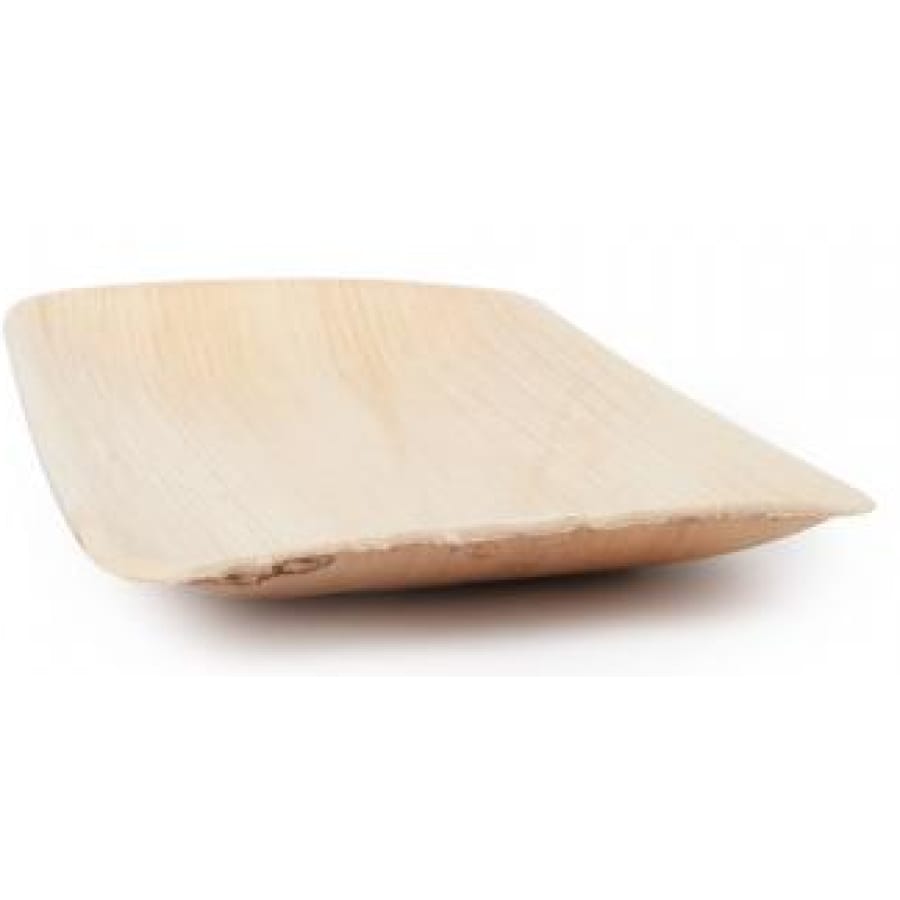 NATURESTAR® Bio-Teller aus Palmblatt, rechteckig 1 Karton (4 × 25 Stück)