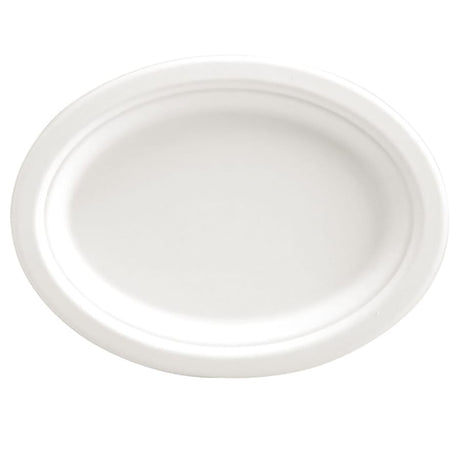 NATURESTAR® Bio Teller, oval 1 Packung (25 Stück), 25,8 × 32 cm