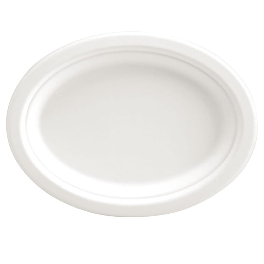 NATURESTAR® Bio Teller, oval 1 Packung (50 Stück), 20 × 27 cm
