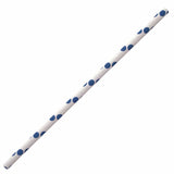 NATURESTAR® Classic Papier-Trinkhalme, gepunktet, 19,7 cm 1 Packung (100 Stück), Dunkelblau-Weiß