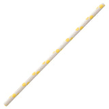 NATURESTAR® Classic Papier-Trinkhalme, gepunktet, 19,7 cm 1 Packung (100 Stück), Gelb-Weiß