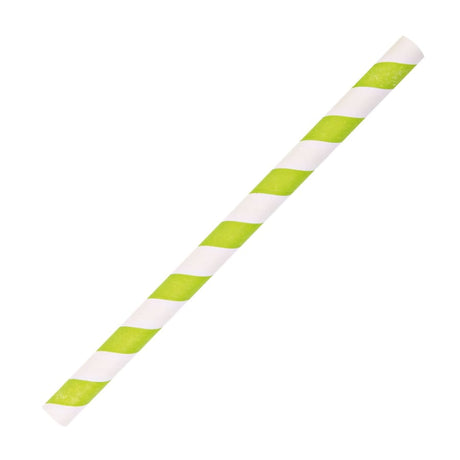 NATURESTAR® Classic Papier-Trinkhalme, gestreift, 13 cm 1 Packung (100 Stück), Gelb-Weiß