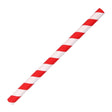 NATURESTAR® Classic Papier-Trinkhalme, gestreift, 13 cm 1 Packung (100 Stück), Rot-Weiß