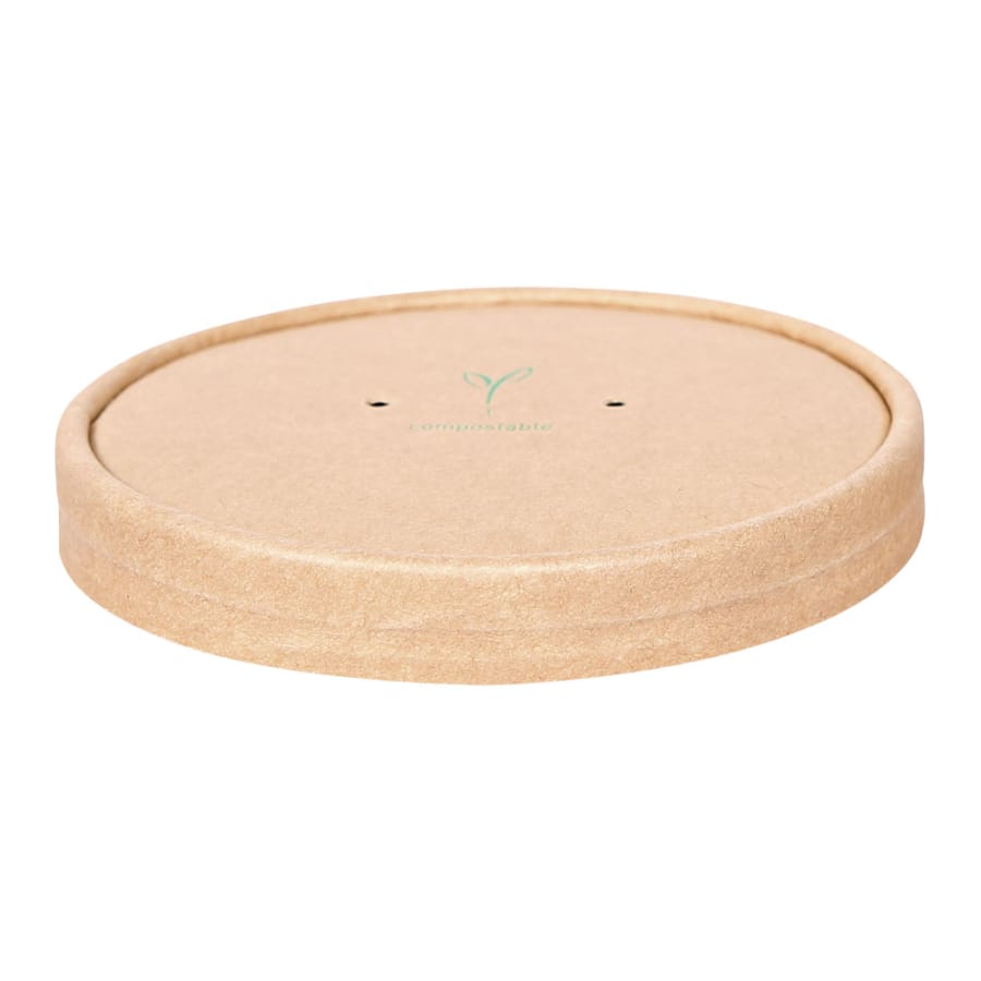 NATURESTAR® Deckel für Suppenbecher Bio, aus Kraftpapier 1 Packung (25 Stück), Ø 11,6 cm