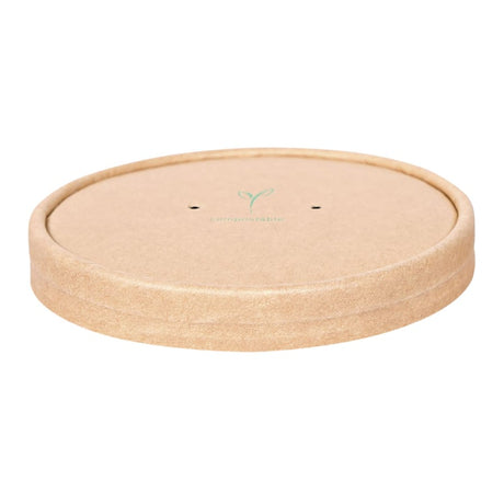 NATURESTAR® Deckel für Suppenbecher Bio, aus Kraftpapier 1 Packung (25 Stück), Ø 11,6 cm