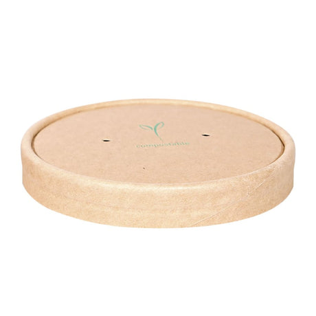 NATURESTAR® Deckel für Suppenbecher Bio, aus Kraftpapier 1 Packung (25 Stück), Ø 9,7 cm