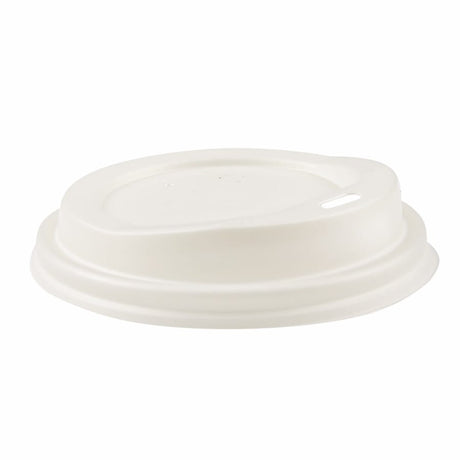 NATURESTAR® Einwegdeckel mit Trinköffnung aus C-PLA 1 Packung (50 Stück), ø 6,2 cm