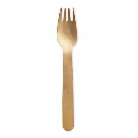 NATURESTAR Einweggabel aus Holz, wachsbeschichtet, 16 cm