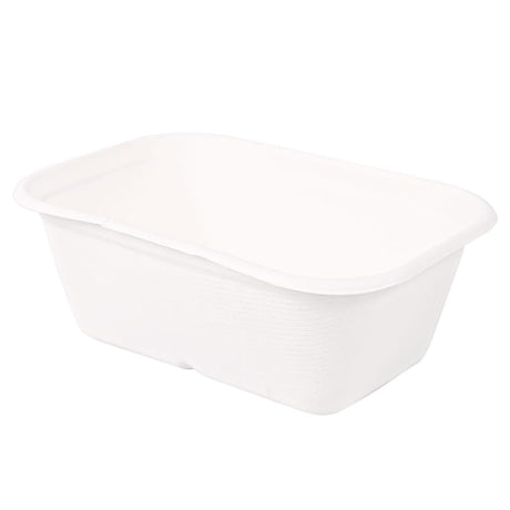 NATURESTAR® Einwegschale Classico, rechteckig 1 Packung (40 Stück × 1200 ml), weiß