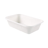 NATURESTAR® Einwegschale Puro, rechteckig 1 Packung (125 Stück × 1000 ml)