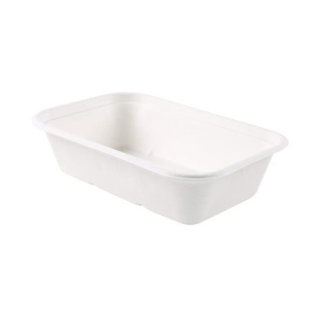 NATURESTAR® Einwegschale Puro, rechteckig 1 Packung (125 Stück × 1000 ml)