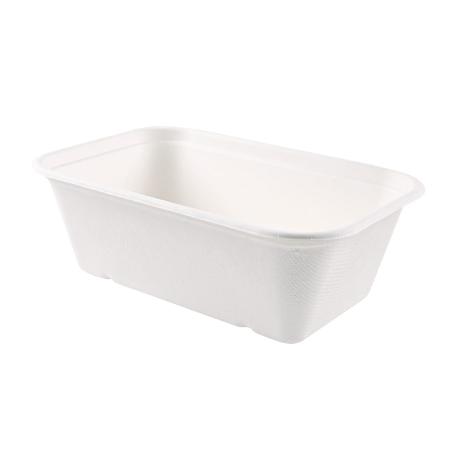 NATURESTAR® Einwegschale Puro, rechteckig 1 Packung (125 Stück × 1300 ml)