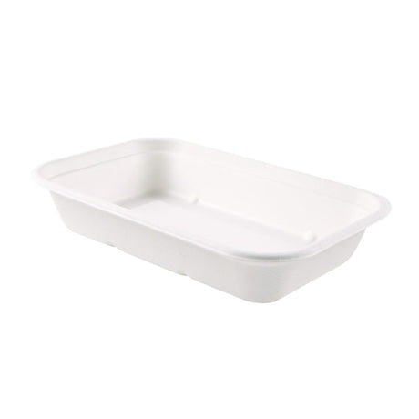 NATURESTAR® Einwegschale Puro, rechteckig 1 Packung (125 Stück × 750 ml)