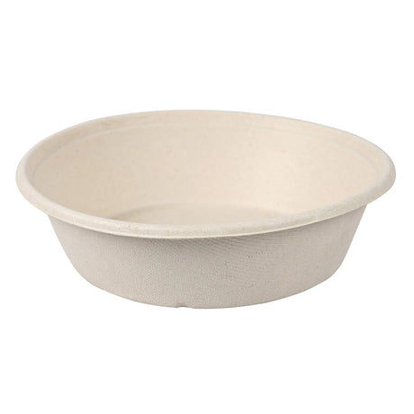 NATURESTAR® Einwegschüssel Natural Bagasse, rund 1 Packung (40 Stück × 900 ml), natur
