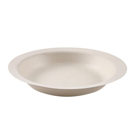 NATURESTAR® Einwegschüssel Natural Bagasse, rund 1 Packung (50 Stück × 400 ml), weiß