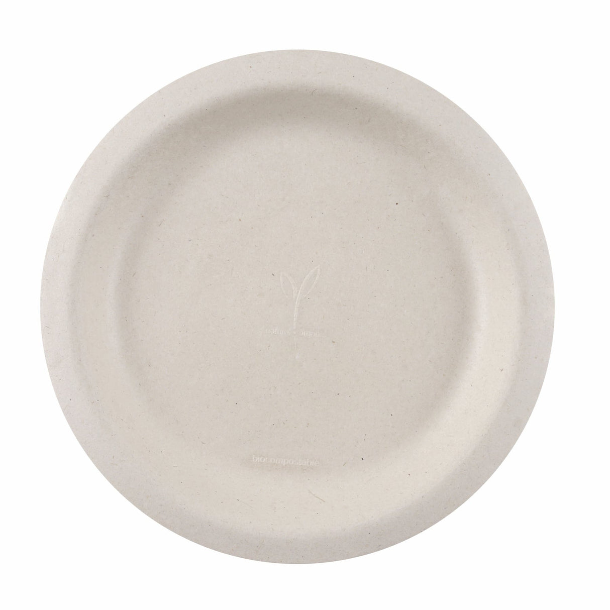 NATURESTAR Einwegteller Natural Bagasse, rund 1 Packung (50 Stück), ø 17,5 cm