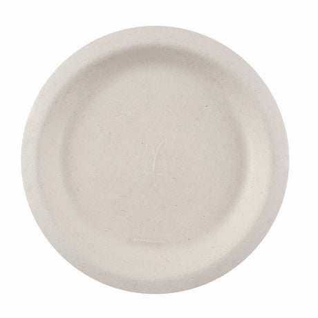 NATURESTAR Einwegteller Natural Bagasse, rund 1 Packung (50 Stück), ø 17,5 cm