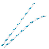 NATURESTAR® Flex Papier-Trinkhalme, gepunktet mit Knick, 19,7 cm 1 Packung (100 Stück), Blau-Weiß