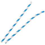 NATURESTAR Flex Papier-Trinkhalme, gestreift mit Knick, 19,5 cm
